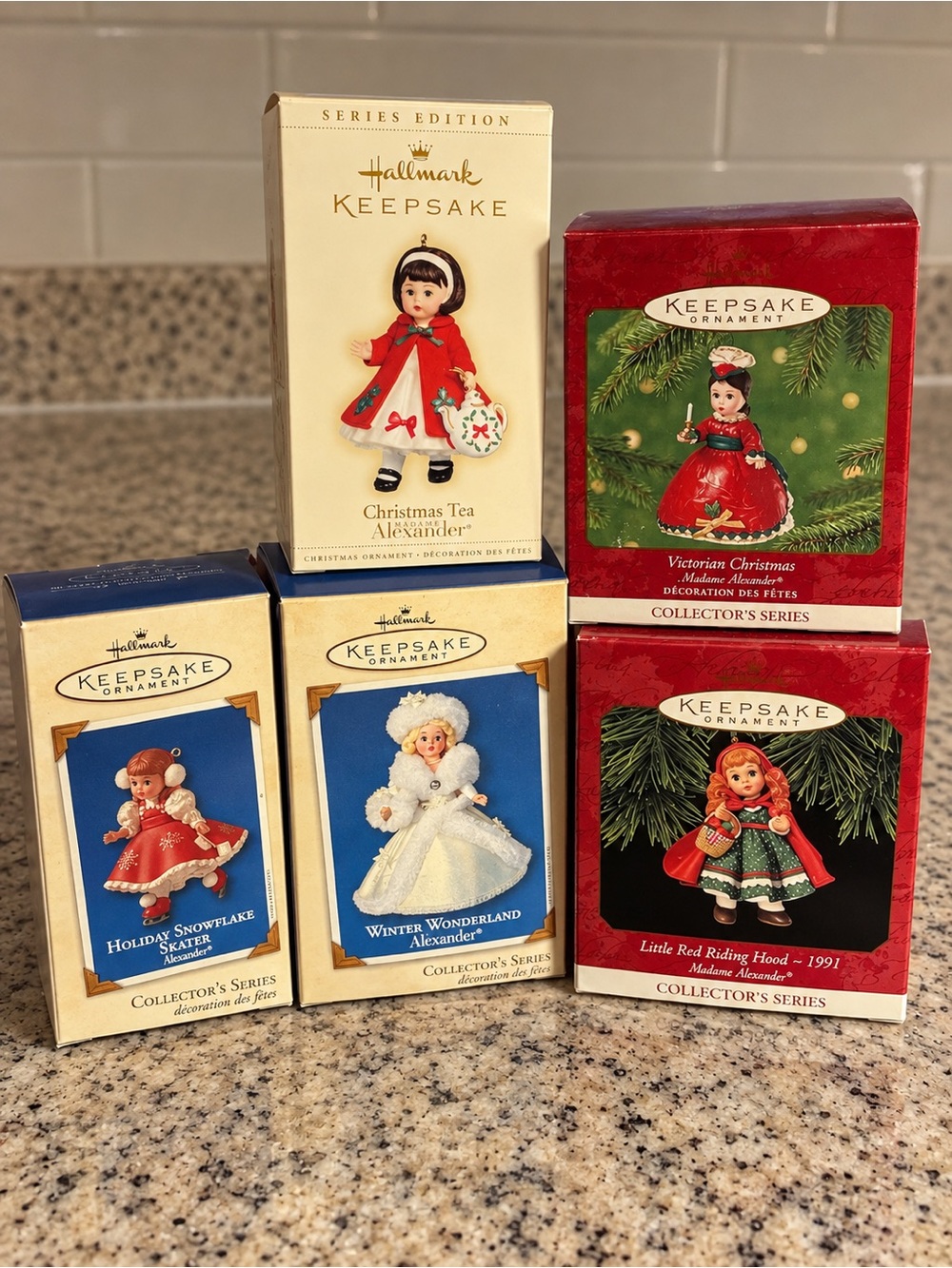 Hallmark Madame Alexander Keepsake Ornaments Lot of 5 w/ Original Boxes